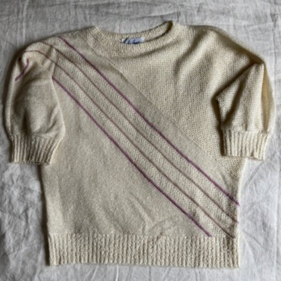 80's knit t-shirt - size M - Picture 1 of 4